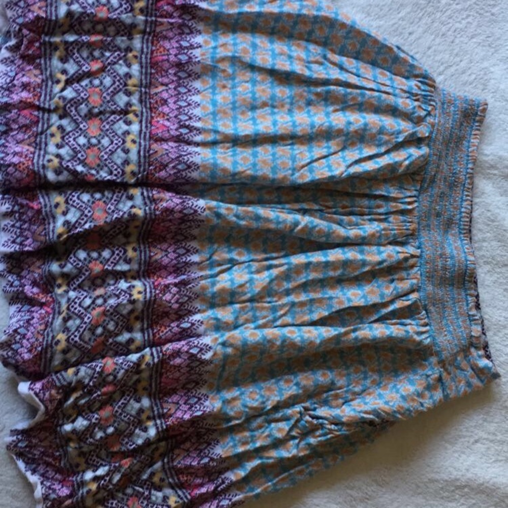 A patterned skirt